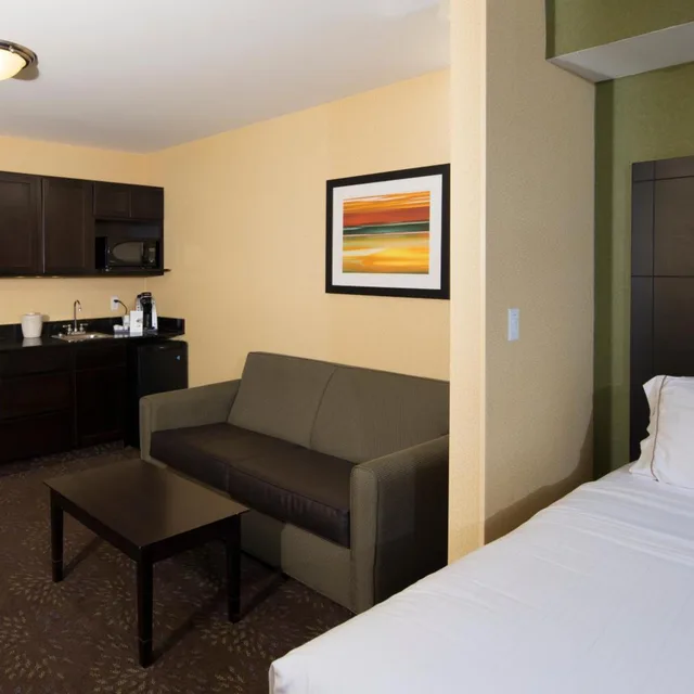 غرفة بسرير كينج بحوض جاكوزي، Holiday Inn Express Hotel And Suites Detroit North Troy 1/1