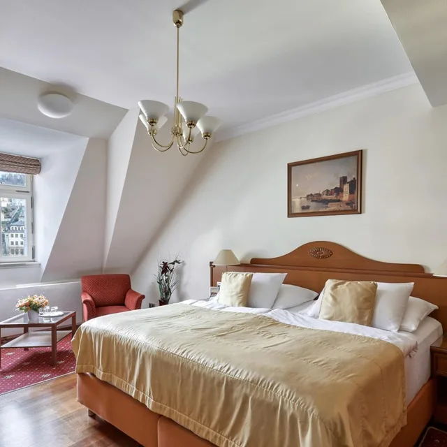 غرفة حصرية بسرير مزدوج بإطلالة على المدينة، Hotel Romance Puskin 6/10