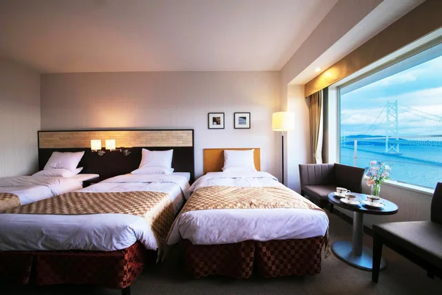 غرفة ثلاثية بإطلالة على البحر، Seaside Hotel Maiko Villa Kobe 3/4