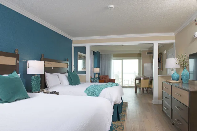 جناح استوديو بسريرين كوين بشرفة مع أريكة، Bethany Beach Ocean Suites Residence Inn 2/6