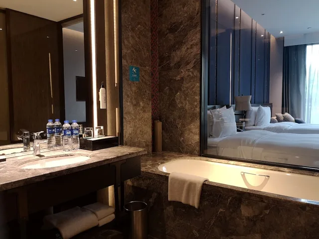 غرفة ديلوكس بسريرين منفصلين، Wanda Realm Resort Nanning 4/4
