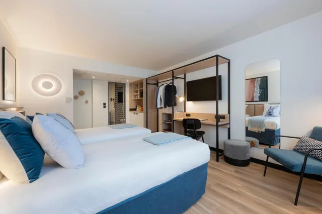 غرفة قياسية بسريرين منفصلين وسرير كوين، Tulip Residences Joinville-Le-Pont 6/8
