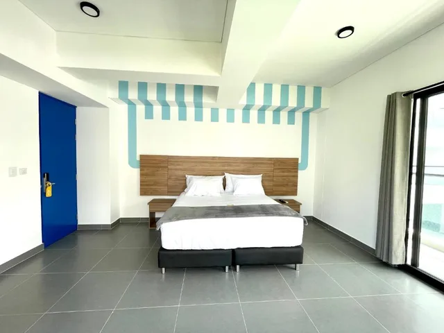 غرفة بسرير مزدوج بإطلالة على البحر بشرفة، 3H Hotel Rodadero Santa Marta 2/6