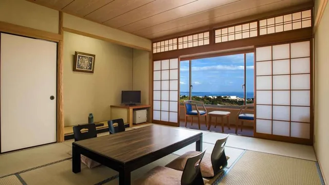 غرفة يابانية بإطلالة على البحر، Kannawa Onsen Hotel Sansuikan 3/3