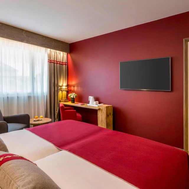 غرفة متصلة بسرير مزدوج، Hotel Edelweiss 4/9