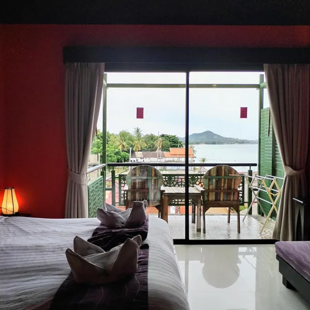 غرفة ديلوكس بسرير مزدوج بإطلالة على البحر، Bhundhari Chaweng Beach Resort 4/10
