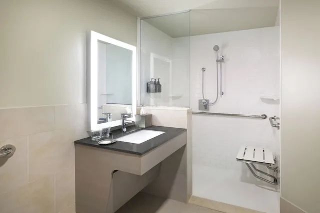 غرفة قياسية بسرير كينج لذوي الإعاقة، Hotel Indigo Long Island - East End 3/4