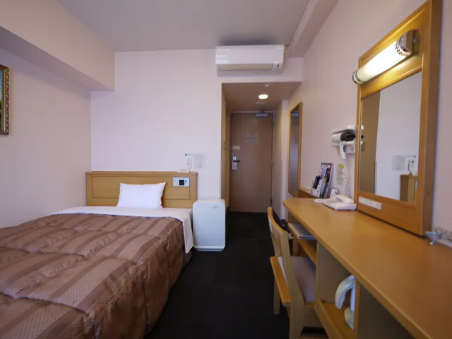 غرفة مفردة بسرير مزدوج للمدخنين، Hotel Route-Inn Kitakami Ekimae 2/5