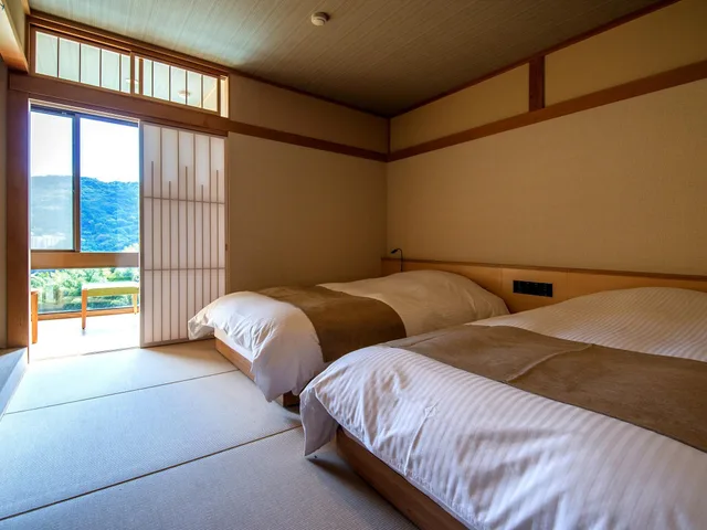 غرفة يابانية بسريرين منفصلين، Tkp Hotel Resort Lectore Atami Koarashi 1/2
