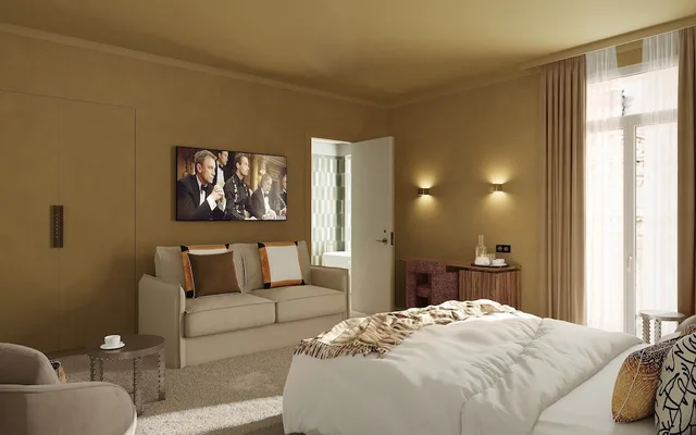 غرفة ديلوكس بسريرين منفصلين بغرفة نوم واحدة، Gounod Hotel 3/3