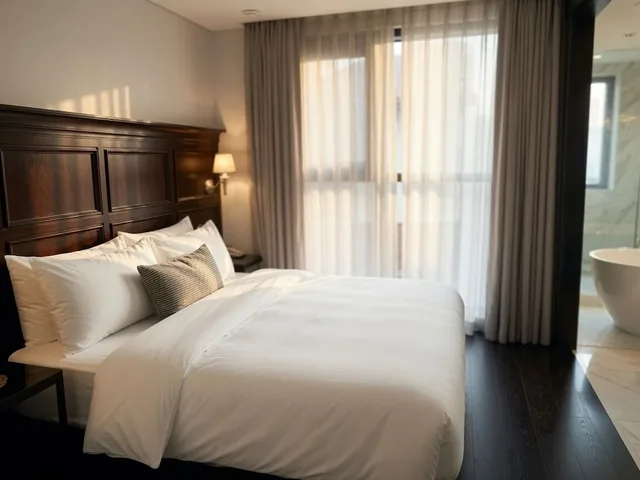 غرفة ديلوكس بسرير كوين بحوض استحمام، Hotel The May Jongno 4/10