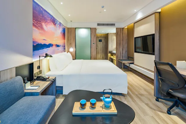 غرفة سوبيريور بسرير كوين، Atour Hotel (Wenzhou International Airport Olympic Sports Center) 1/1