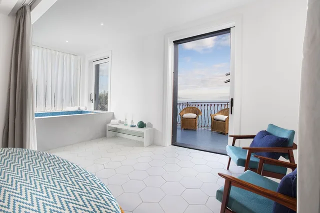 جناح إليت بإطلالة على البحر بجاكوزي، Hotel Belair 3/7