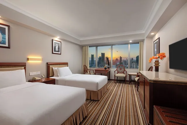 غرفة ديلوكس بسريرين منفصلين، Jin Jiang Tower Hotel 4/5