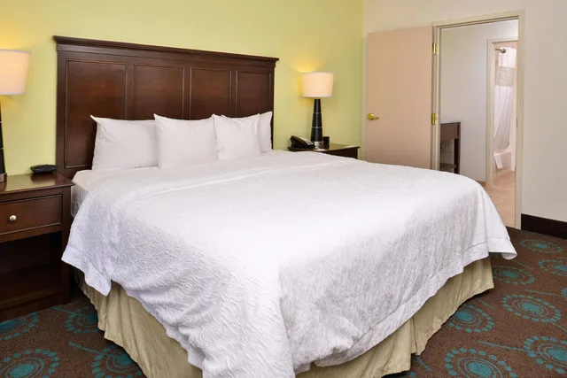 جناح بسرير كينج مع أريكة بمطبخ، Hampton Inn & Suites Newport News (Oyster Point) 2/4