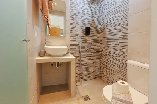 غرفة ديلوكس بسريرين منفصلين بإطلالة على الجبل، Ballas Apartments 6/8