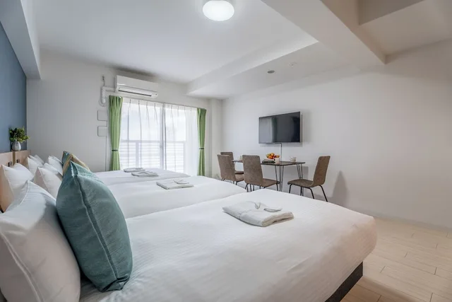 غرفة عائلية بسرير مزدوج وسريرين منفصلين، Eslead Hotel Namba South I 2/10