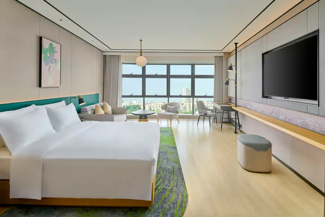 غرفة ديلوكس بسرير كينج، Hilton Garden Inn Foshan Lishui 2/5