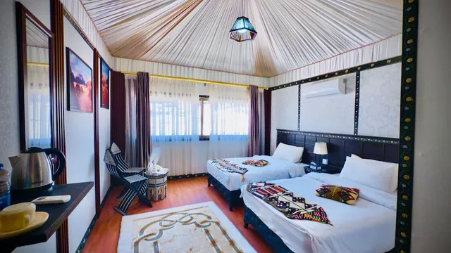 خيمة ديلوكس بسريرين منفصلين، Wadi Rum Mazayen Camp 5/10