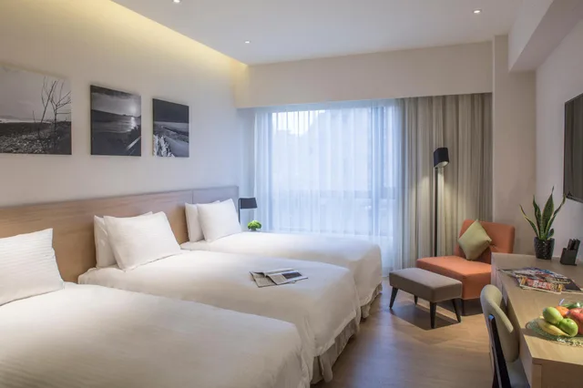 غرفة ديلوكس ثلاثية بثلاثة أسرّة، New Riverview Suites Taipei 1/1