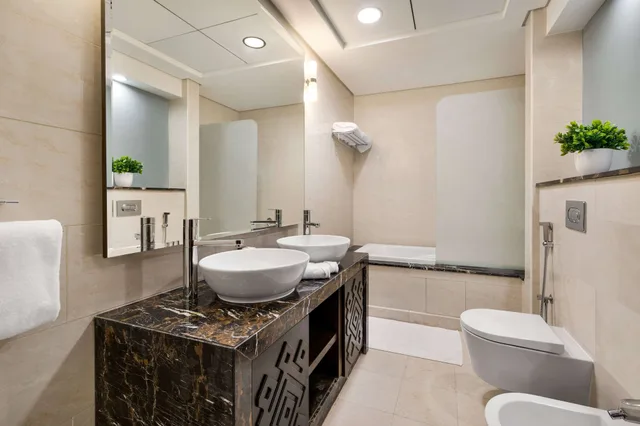 غرفة عائلية بسرير كينج وسرير فردي بغرفتي نوم، Wyndham Residences The Palm 3/3