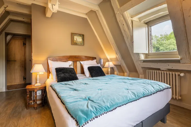غرفة رومانسية بسرير كوين، Hotel La Couleuvrine 3/6