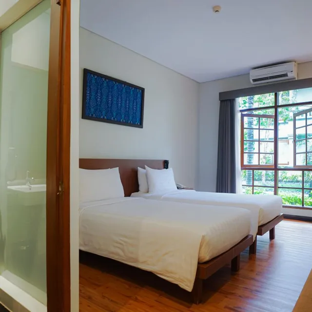 غرفة ديلوكس بسرير فردي، Grand Whiz Hotel Nusa Dua 3/4