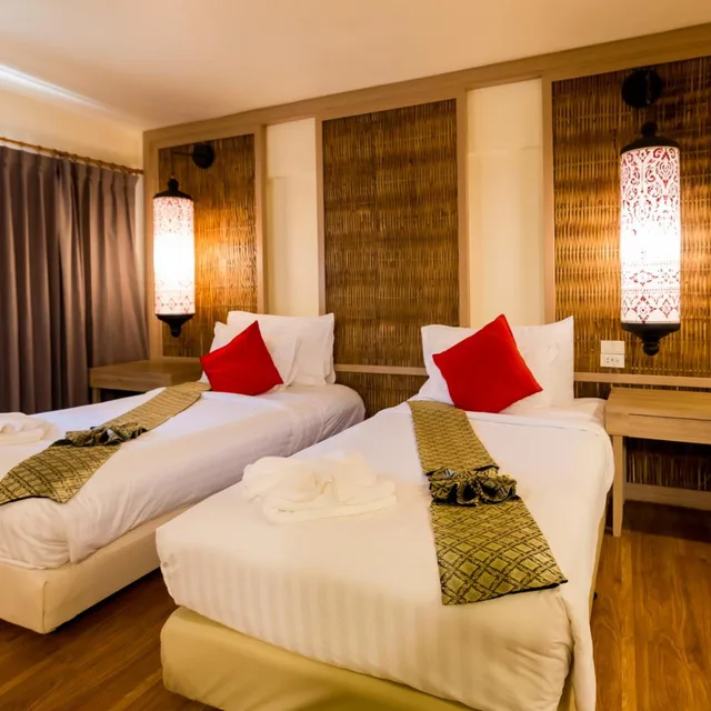 غرفة بسريرين منفصلين، Nak Nakara Hotel 3/10