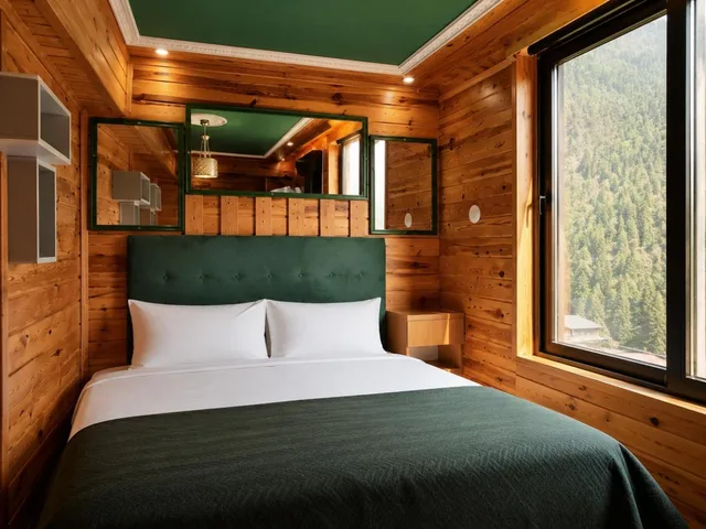 غرفة ديلوكس رباعية بسريرين كوين، AYDER DOGA RESORT 1/3