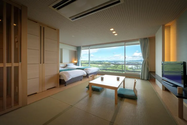 غرفة عائلية بإطلالة على البحر، Hotel Matsushima Taikanso 5/6