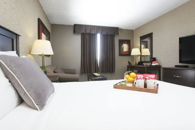 غرفة بسرير كينج مع أريكة، Radisson Hotel Fort St. John, BC 1/6