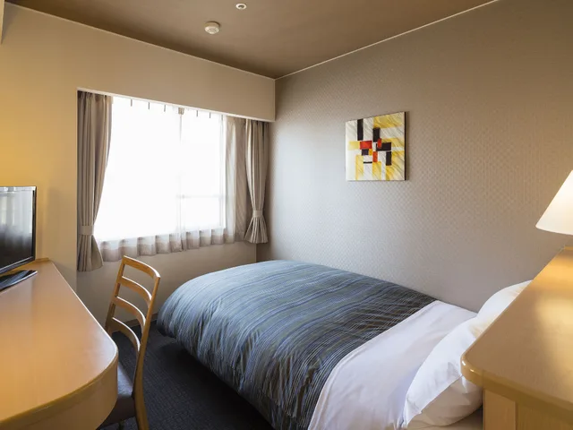 غرفة بسرير نصف مزدوج للمدخنين، Himeji Castle Grandvrio Hotel 4/4