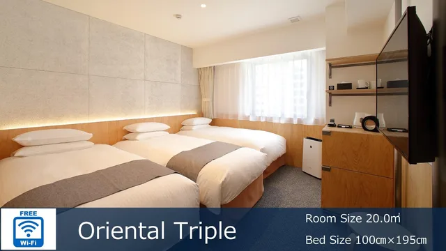 غرفة ثلاثية، Hotel Oriental Express Tokyo Kamata 2/3