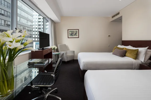 غرفة ديلوكس مزدوجة مزدوجة بإطلالة على المدينة، Rydges Auckland 4/9