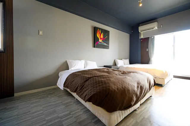 غرفة بسريرين منفصلين، Residence Hotel Naha West 3/3