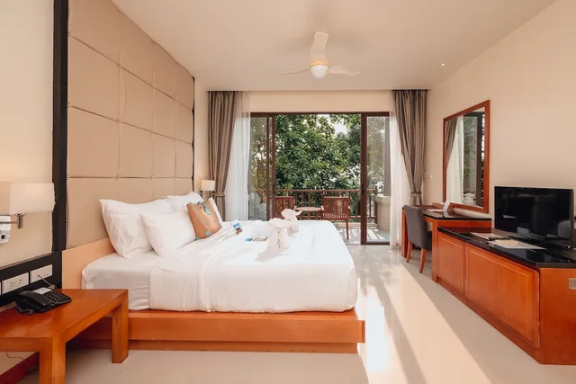 غرفة جونيور بسرير كينج بإطلالة على الحديقة، Koh Chang Kacha Resort And Spa 1/4