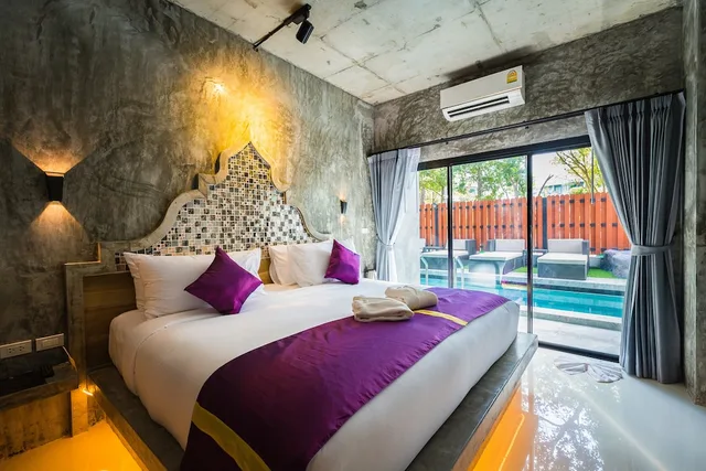 غرفة ديلوكس بسرير فردي بإطلالة على المسبح بغرفة نوم واحدة، Maneetel Krabi Beachfront 1/1
