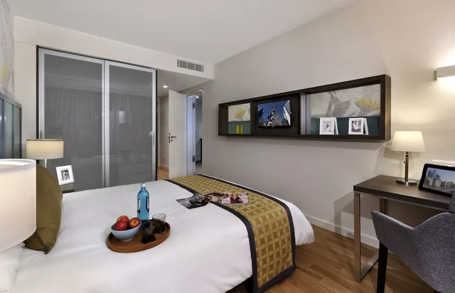 غرفة كلاسيكية بسرير كوين، Citadines City Centre Frankfurt 4/8