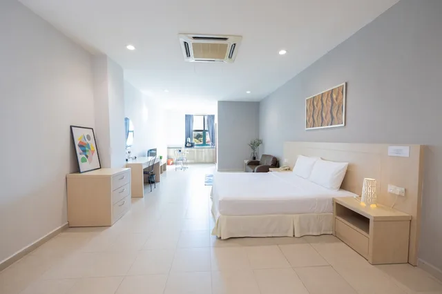 غرفة سوبيريور بسرير كينج بمطبخ صغير، Golden View Serviced Apartment 5/8