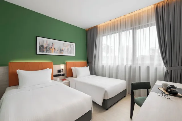 استوديو ديلوكس بسريرين منفصلين، Citadines Connect Georgetown Penang 1/4