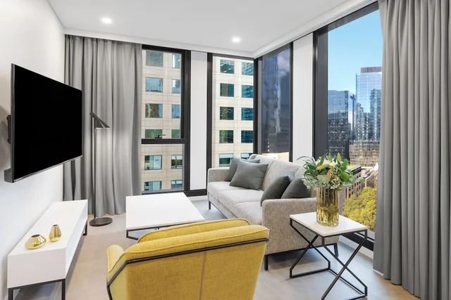 جناح بسرير كينج بغرفة نوم واحدة، Meriton Suites Melbourne 3/6