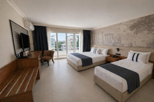 Standard, 1 King and 1 Single Beds, Sea View, Tryp By Wyndham Didim 1/4