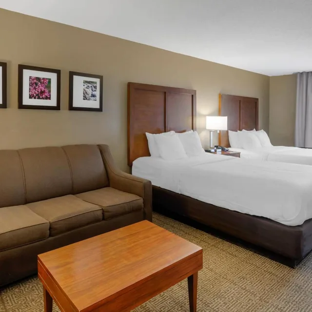 غرفة بسريرين كوين مع أريكة، Comfort Inn & Suites Peachtree Corners - Norcross 2/9