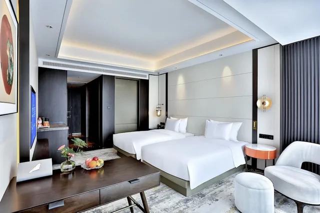 غرفة سوبيريور بسريرين منفصلين، Yindu Hotel Yiwu 2/3