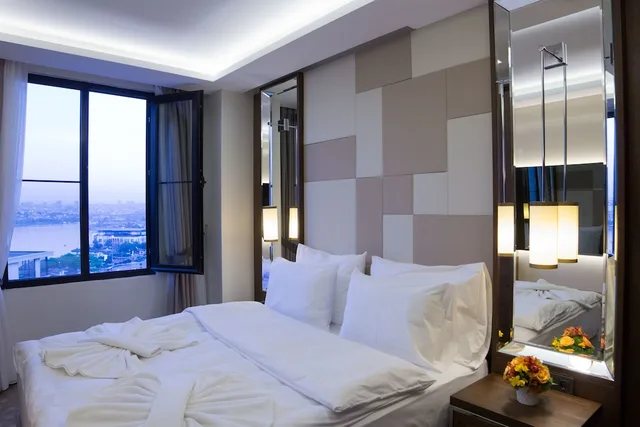 غرفة ديلوكس بسرير مزدوج بإطلالة على البحر، The Biancho Hotel Pera 4/10