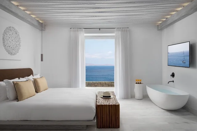 1 Bedroom, Pool, Galaxy, Suite, King Bed, Sofa، Mykonos Riviera Hotel And Spa 7/10