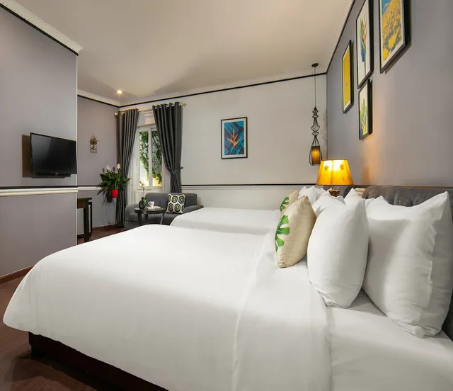 غرفة عائلية بسرير كوين وسرير فردي، Hanoi Garden Hotel 4/6