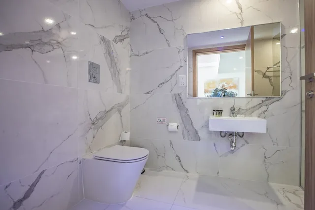 جناح ديلوكس بسرير مزدوج بإطلالة على البحر، Blue Ivy Hotel And Suites 4/4