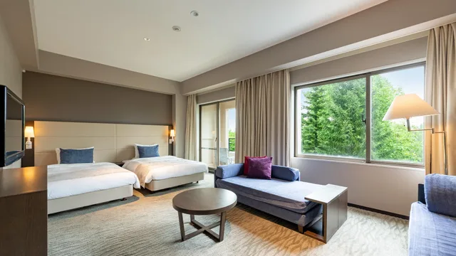 غرفة بسريرين منفصلين مع أريكة، Urabandai Grandeco Tokyu Hotel 1/1