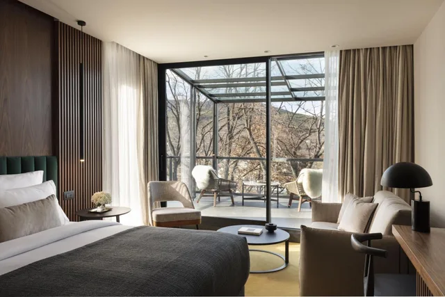 غرفة كبيرة بسرير مزدوج أو سريرين منفصلين، The Lynx | Mountain Resort Florina 2/5